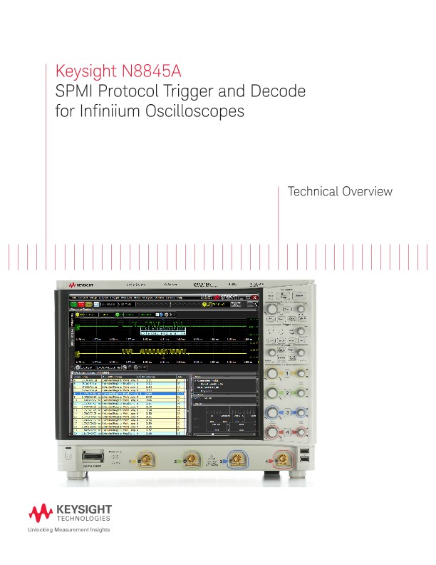 N8845A SPMI Protocol Trigger and Decode for Infiniium Oscilloscopes