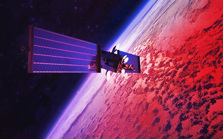 Satellite in orbit