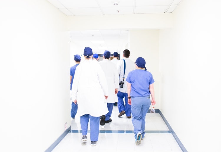 hospital crew including doctors and nurses