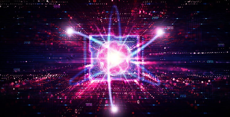 Quantum Computing - Quantum Supremacy - Supercomputers and Supercomputing - Innovation in Information and Computer Science - Conceptual Illustration on Technology Background