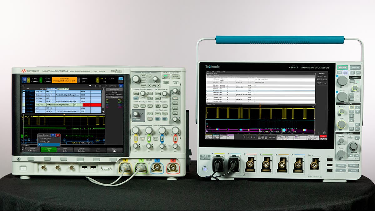 Tektronix 4 Series vs Keysight InfiniiVision XSeries Oscilloscopes