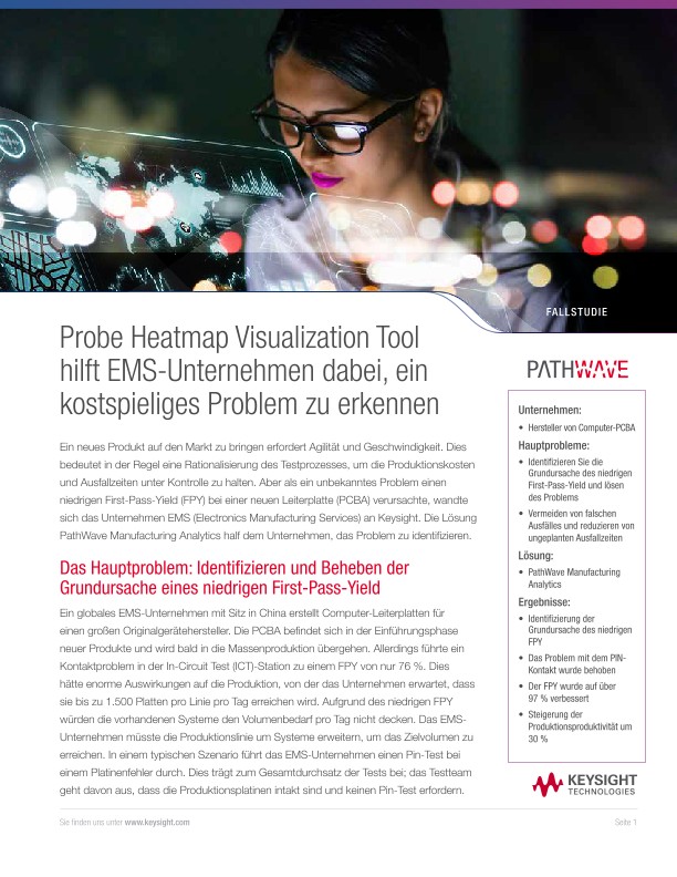Probe Heatmap Visualization Tool hilft EMS-Unternehmen dabei, ein kostspieliges Problem zu erkennen