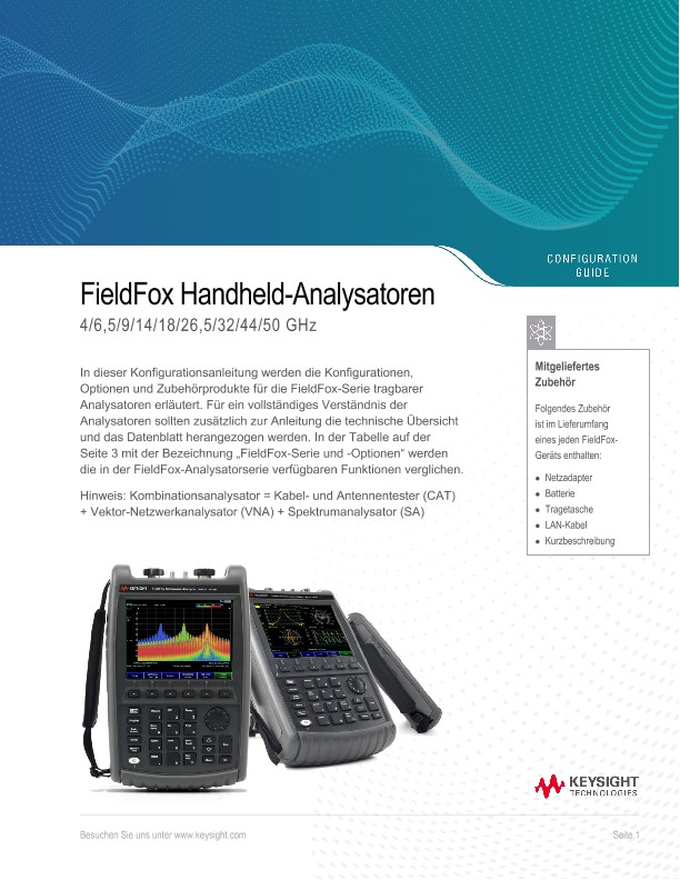 FieldFox Handheld-Analysatoren