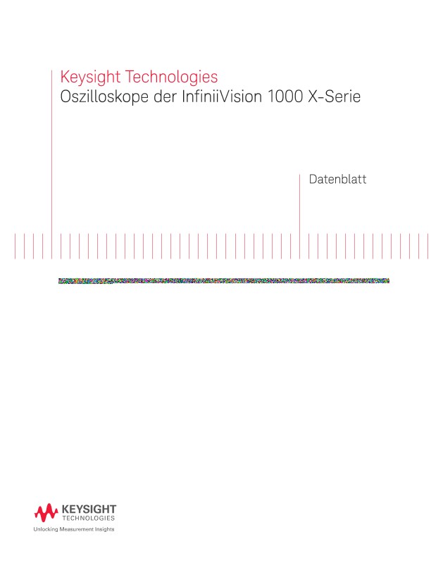 Oszilloskope der InfiniiVision 1000 X-Serie - Datenblatt