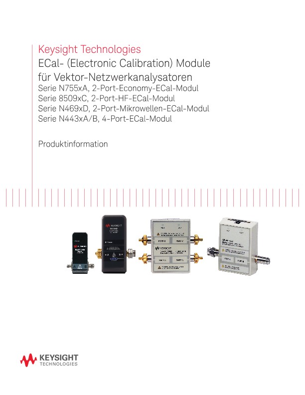 ECal- (Electronic Calibration) Module für Vektor-Netzwerkanalysatoren
