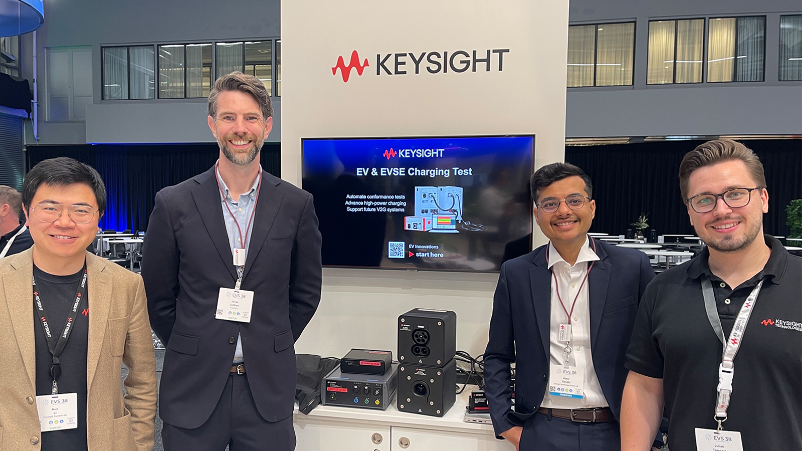 Keysight auf der EVS38 in Göteborg am CharIN-Gemeinschaftsstand