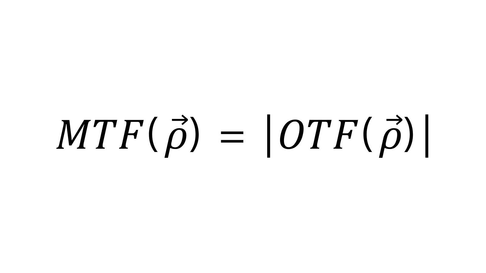 MTF-Formel