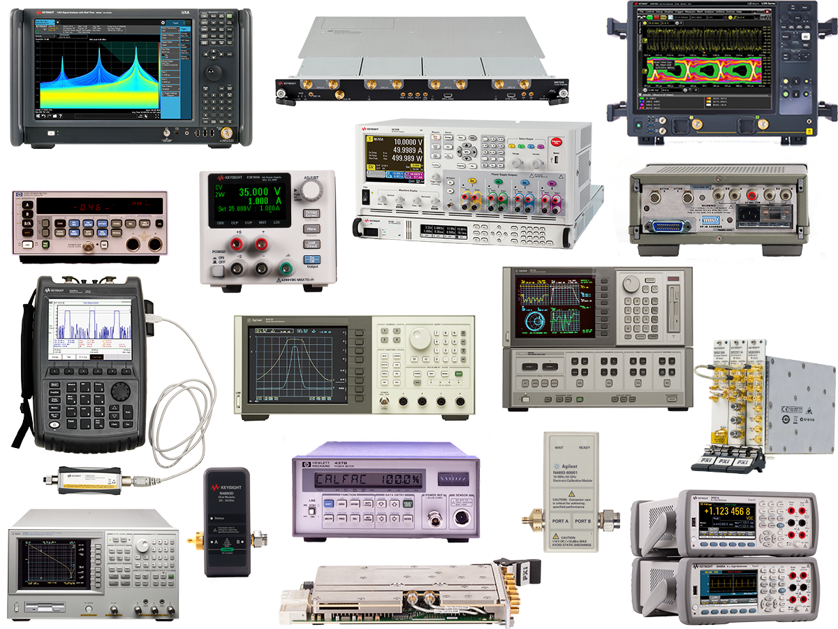 Calibration Services | Keysight offers a wide range of instruments. This images shows just a few of those available, and all should be calibrated regularly.