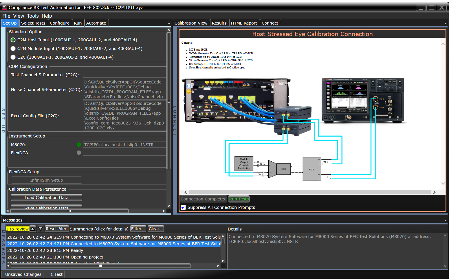 M8091CKCA Test and Connecting Diagram