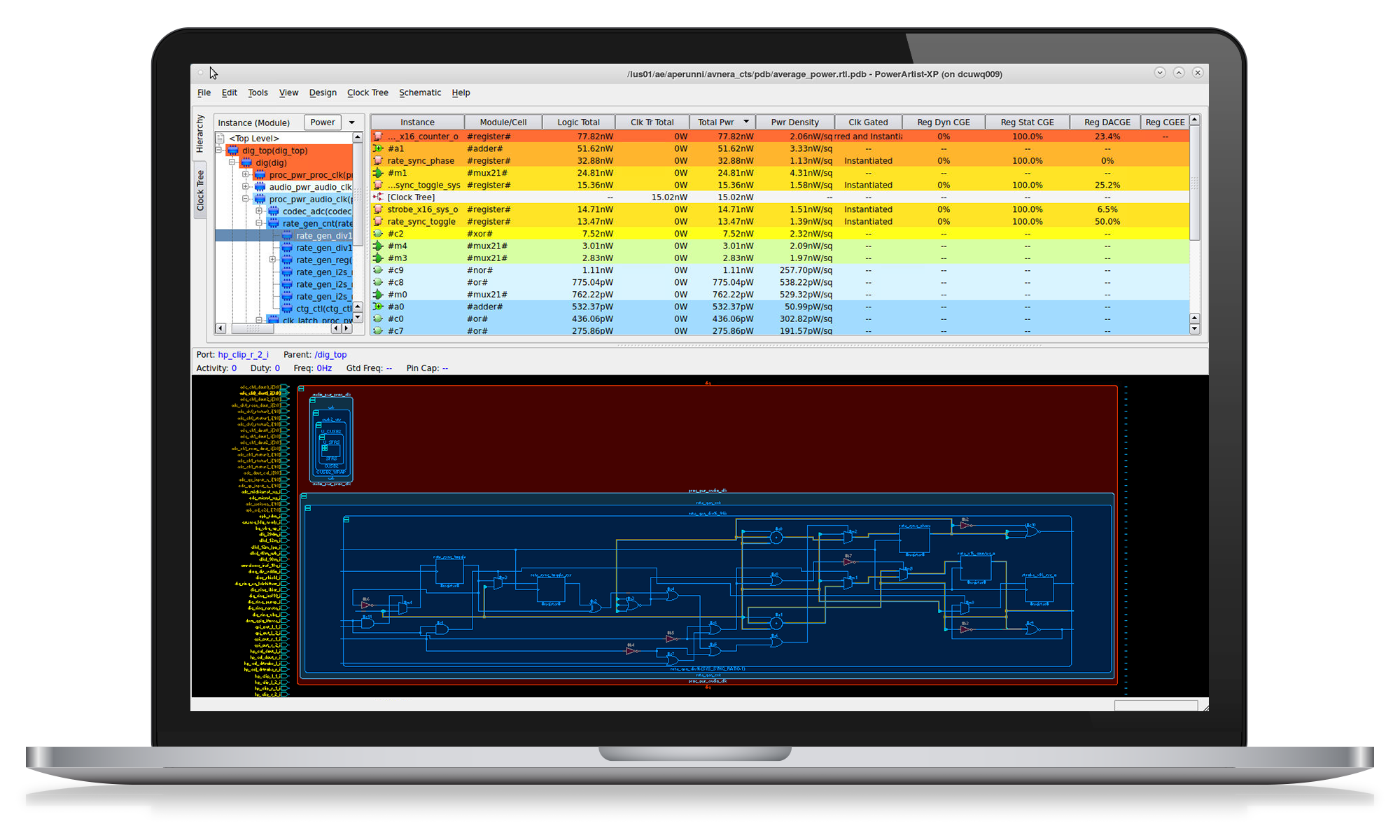 PowerArtist software open on laptop screen