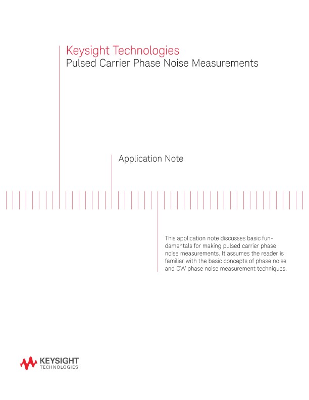 Pulsed Carrier Phase Noise Measurements using Phase Detectors