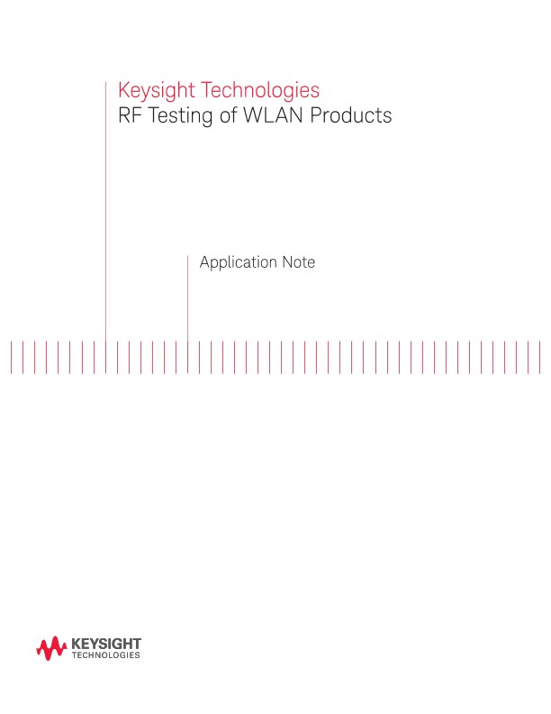 RF Testing of WLAN Products
