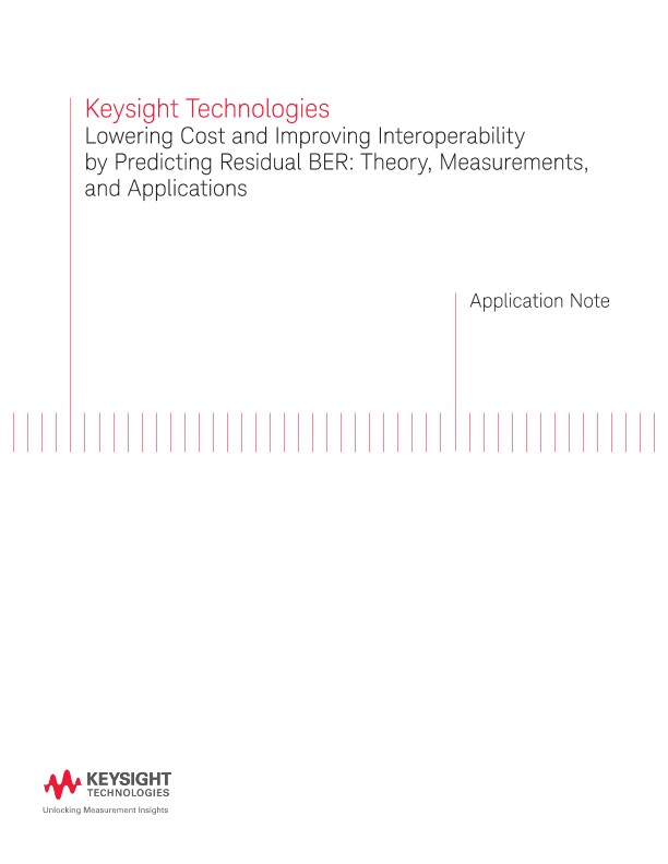 Predicting Residual Bit Error Rate (RBER)