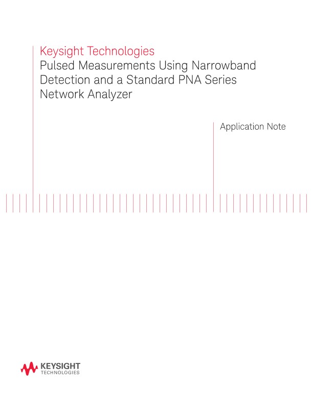 Pulsed S-parameter Measurements Using the PNA Network Analyzer