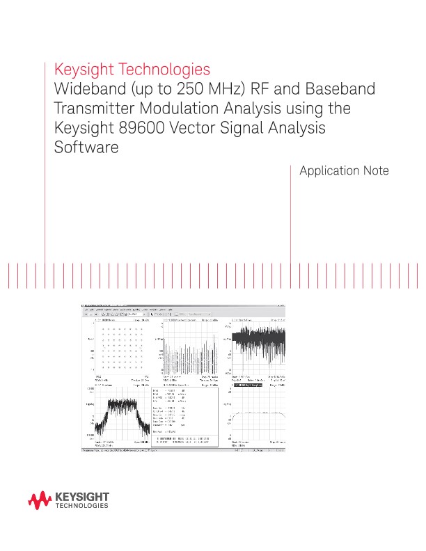 Wideband RF and Baseband Transmitter Modulation Analysis