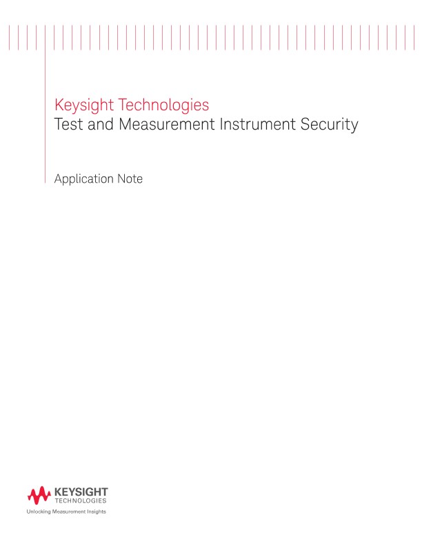 Test and Measurement Instrument Security