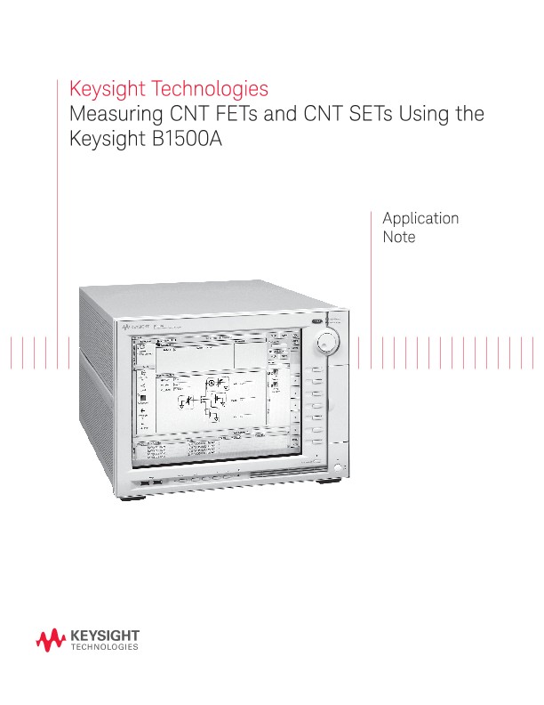 Measuring CNT Structures Using a Semiconductor Analyzer