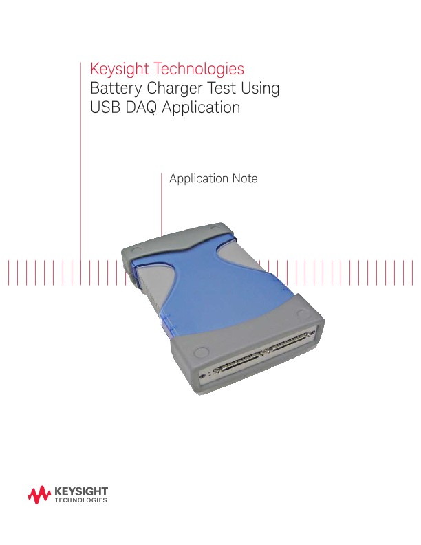 Battery Charger Test Using USB DAQ Application
