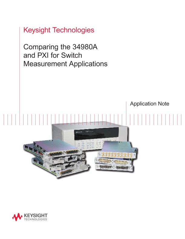 Comparing the PXI and 34980A Switch Measurement Applications