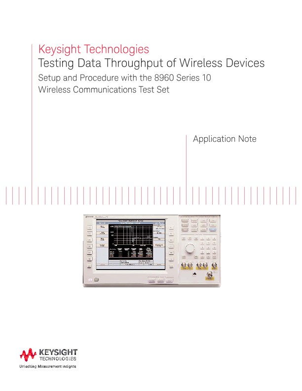 Data Throughput Test of Wireless Devices