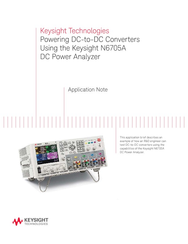 Powering DC-DC Converters with N6705A DC Power Analyzer