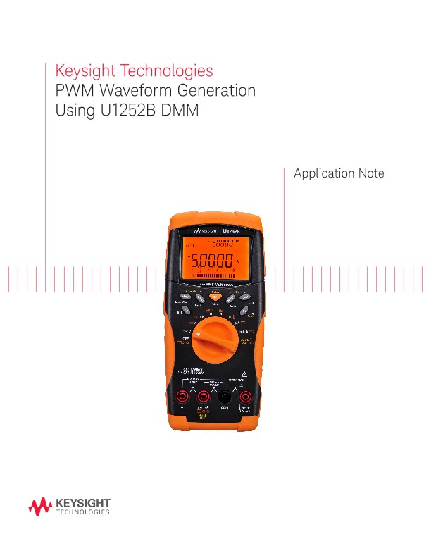 Pulse Width Modulation (PWM) Generation with U1252A DMM