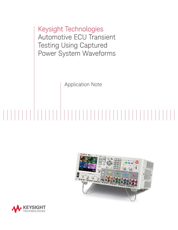 Automotive Electronic Control Unit (ECU) Transient Testing