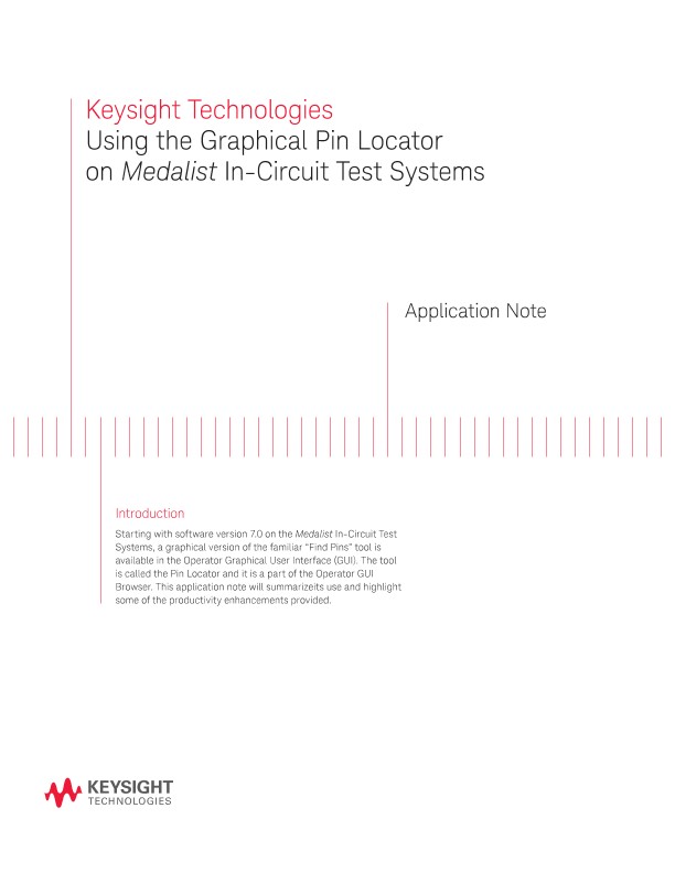 Using the Graphical Pin Locator on Medalist ICT Systems