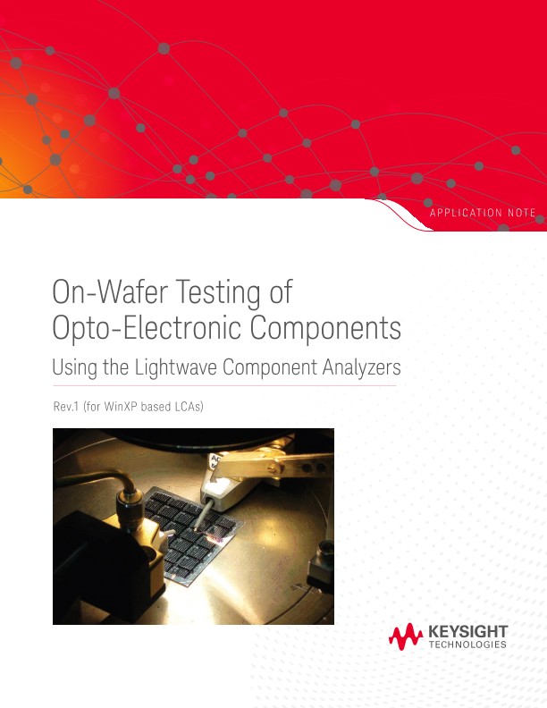On-Wafer Testing of Opto-Electronic Components