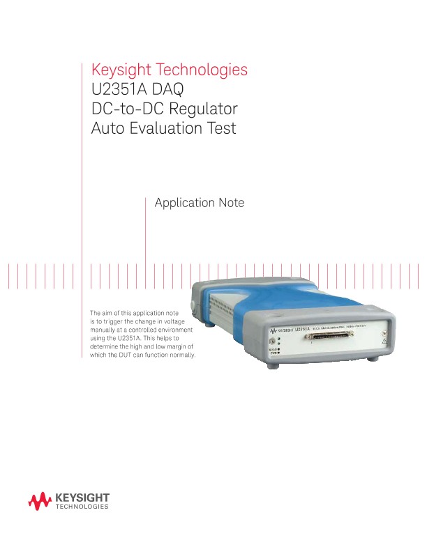 DAQ DC-to-DC Voltage Regulator Auto Evaluation Test