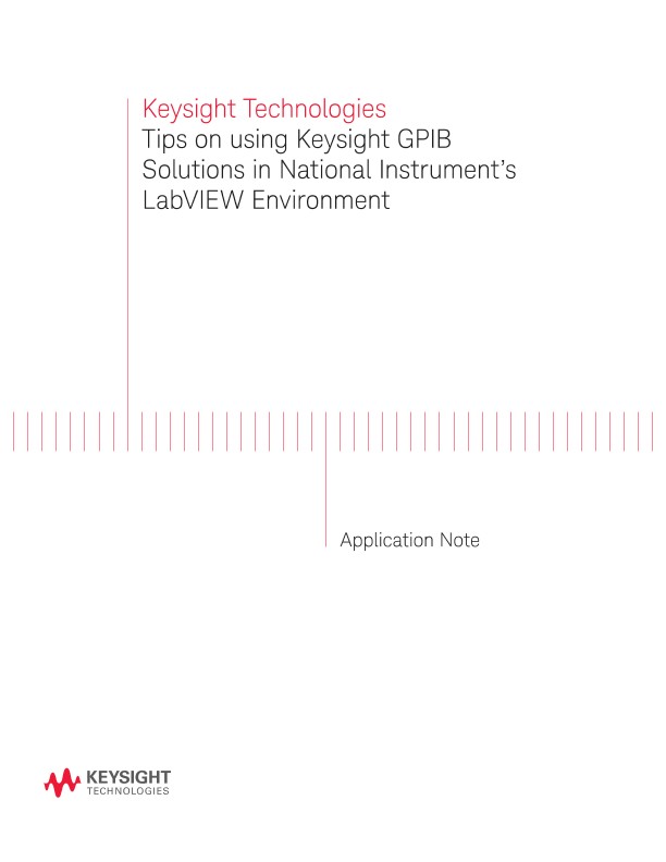 Using GPIB Solutions in NI’s LabVIEW Environment