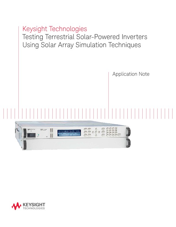Testing Terrestrial Solar-Powered Inverters