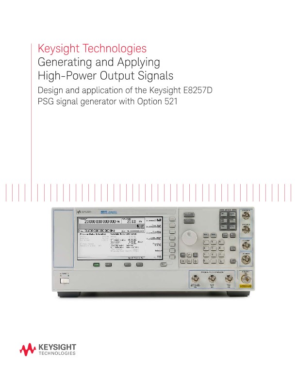 Generating High-Power Output Signals Using Signal Generators