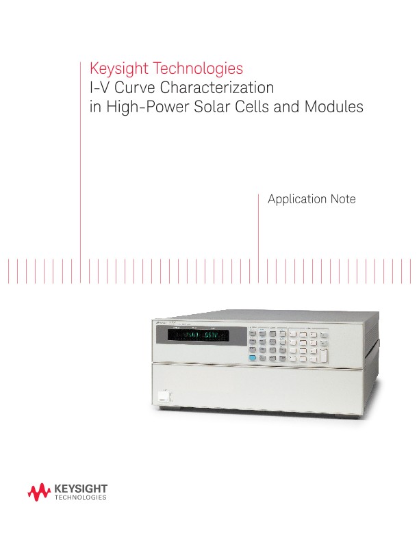 IV Curve Solar Cell Characterization