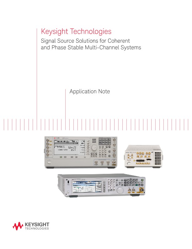 Signal Source Solutions for Coherent and Phase Stable Multi-Channel Systems