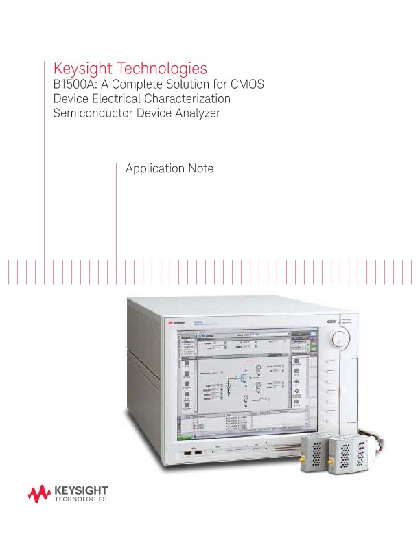 Solution for CMOS Device Electrical Characterization with B1500A