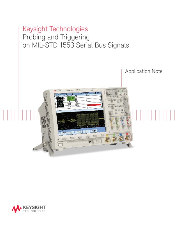 Probing and Triggering on MIL-STD 1553 Serial Bus Signals