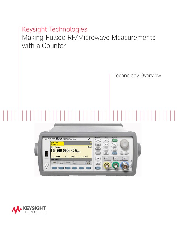 Pulsed Frequency Measurements with Advanced RF Counters