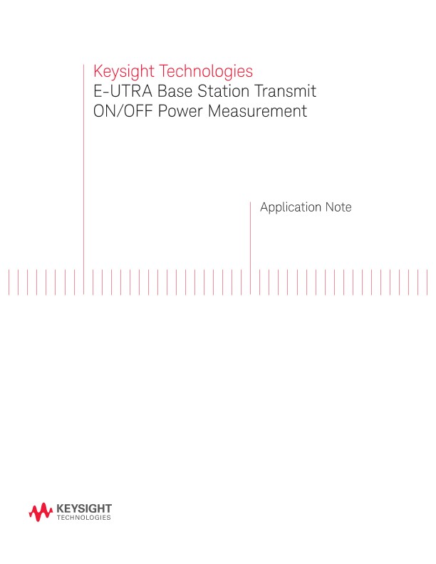 E-UTRA Base Station Transmit ON/OFF Power Measurement