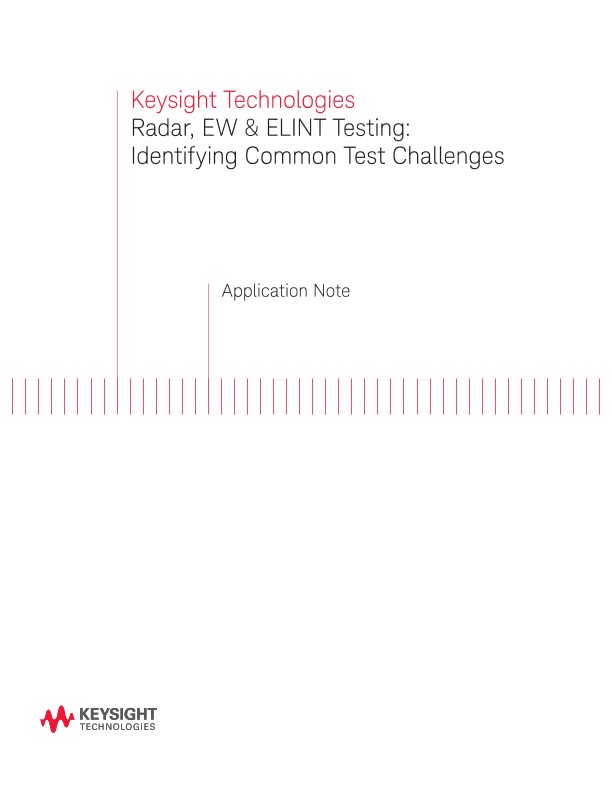Radar, Electronic Warfare (EW) and ELINT Testing Challenges