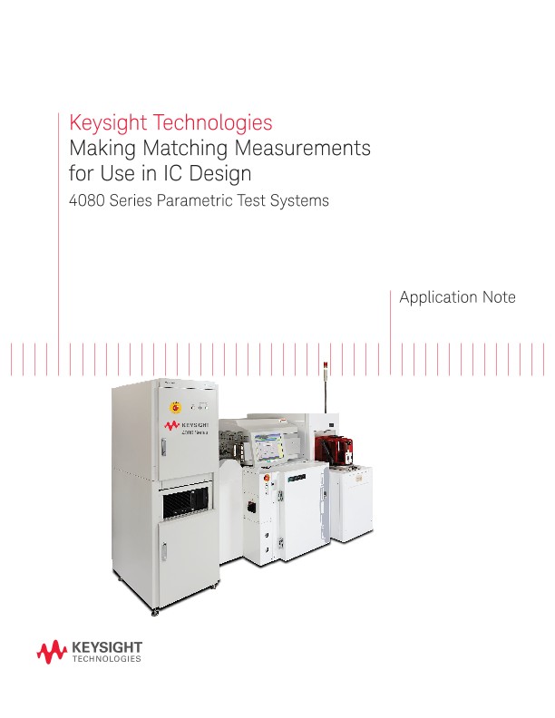 Making Component Matching Measurements in IC Design