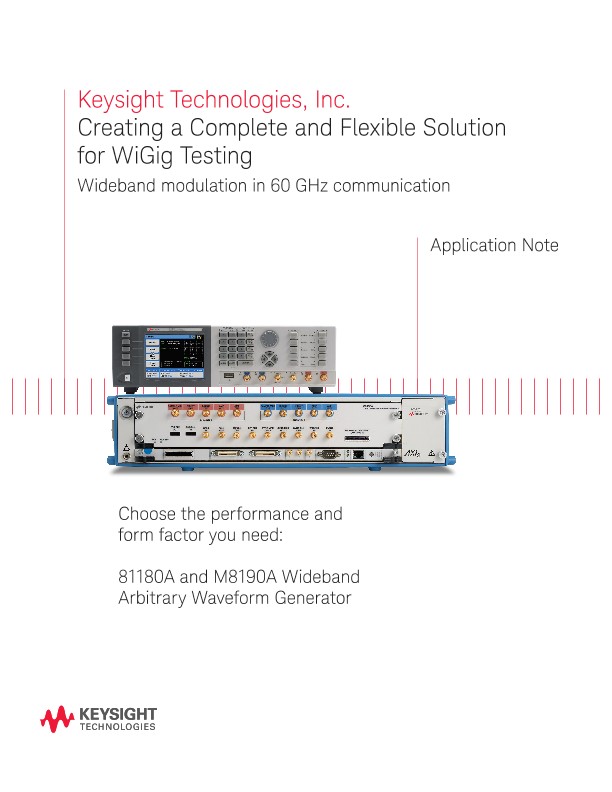 Complete Wireless Gigabit (WiGig) Test Solution