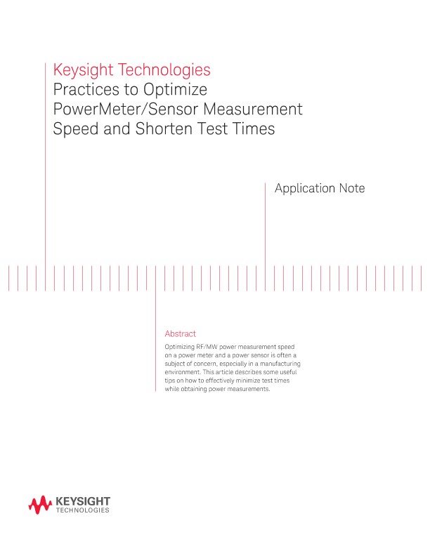 Tips for Optimizing Power Meter / Sensor Measurement Speed
