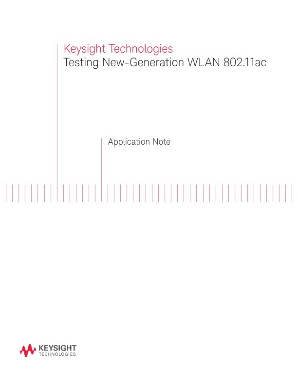 Testing New-Generation WLAN 802.11ac