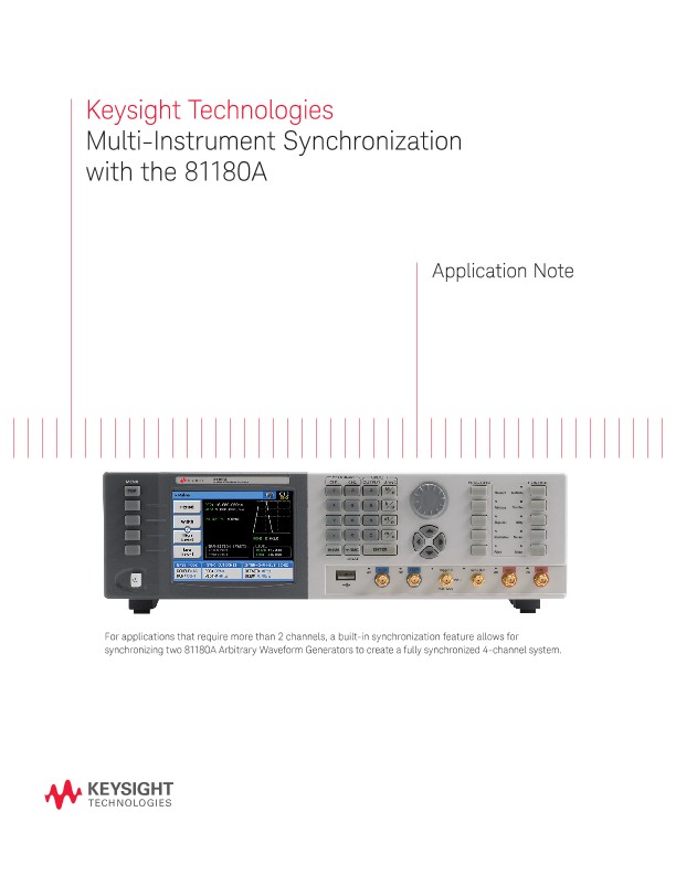 Multi-Instrument Synchronization with the 81180A 
