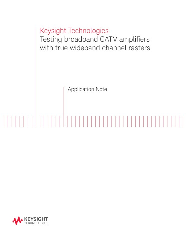 Testing Broadband CATV Amplifiers
