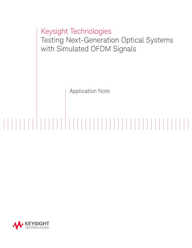 Testing Optical Systems with Simulated OFDM Signals