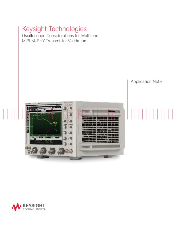 Oscilloscope Considerations for MIPI M-PHY Transmitter Validation