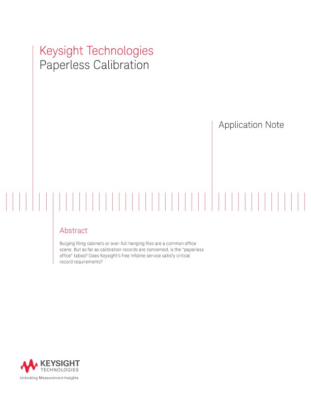 Paperless Calibration