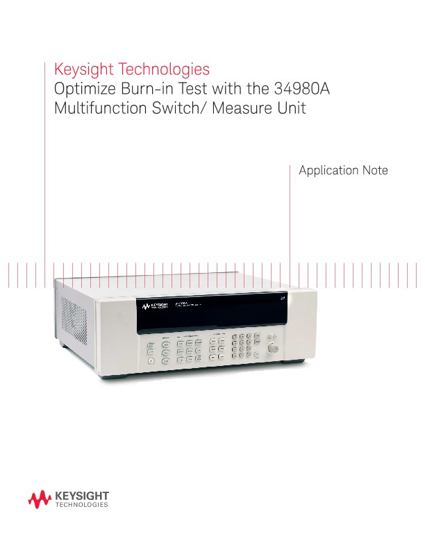 Burn-In Test with the 34980A Multifunction Switch / Measure Unit